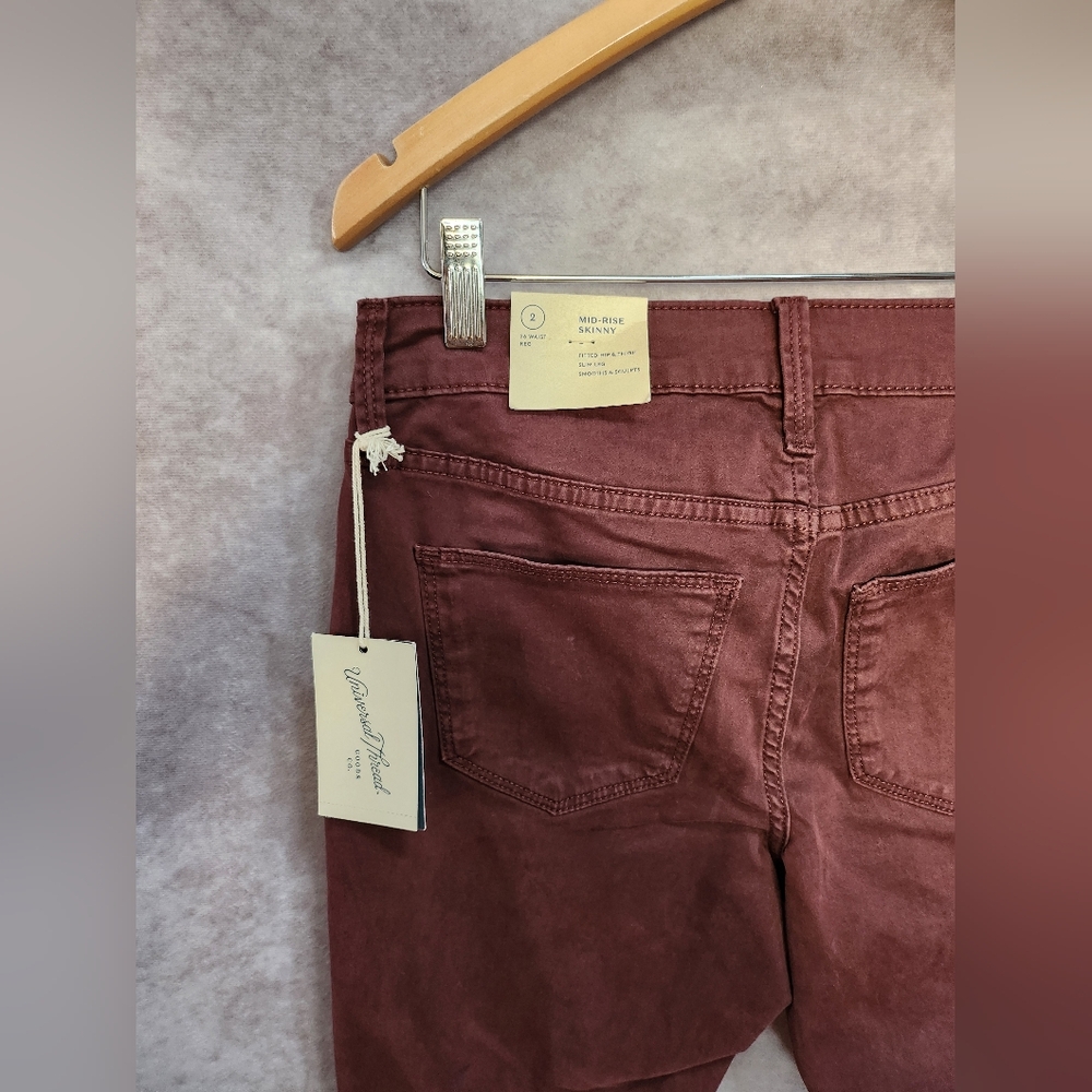 Universal Thread Light Brown Straight Cropped Jea… - image 3